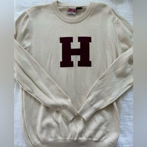 Harvard "H" logo sweater